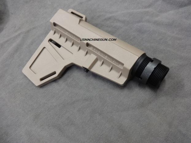 FDE, ATF Approved Blade Pistol Stabilizer with KAK Buffer Tube & Castle Nut