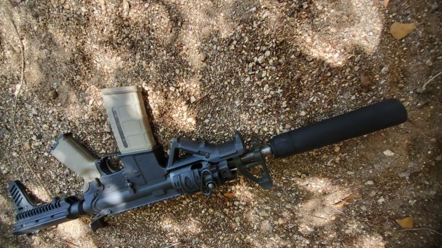 AR-10/15 (5/8x24 Threads) Machined Fake Suppressor in Flat Black